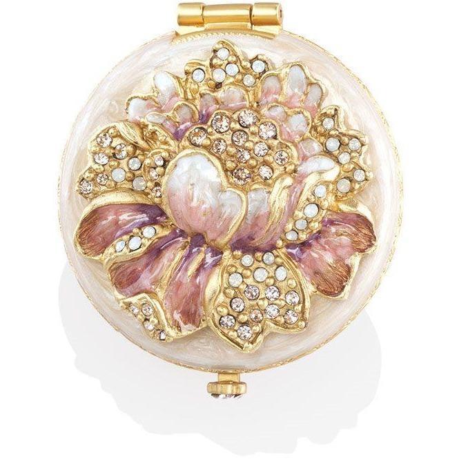 Jay Strongwater Angela Round Floral Compact SCB8076-281