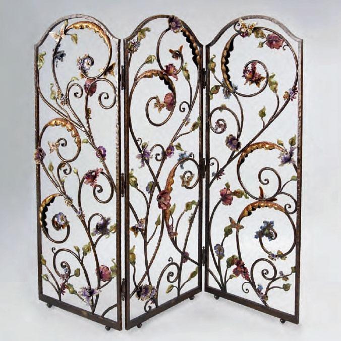 Jay Strongwater Celeste Floral Wall Screen SHW3255450