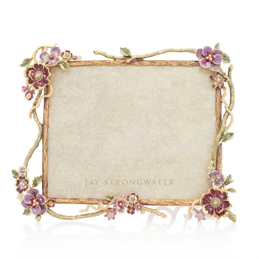 Jay Strongwater Delilah Floral Branch 8" x 10" Frame SPF5860-292