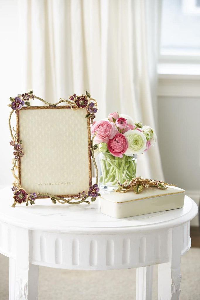 Jay Strongwater Delilah Floral Branch 8" x 10" Frame SPF5860-293
