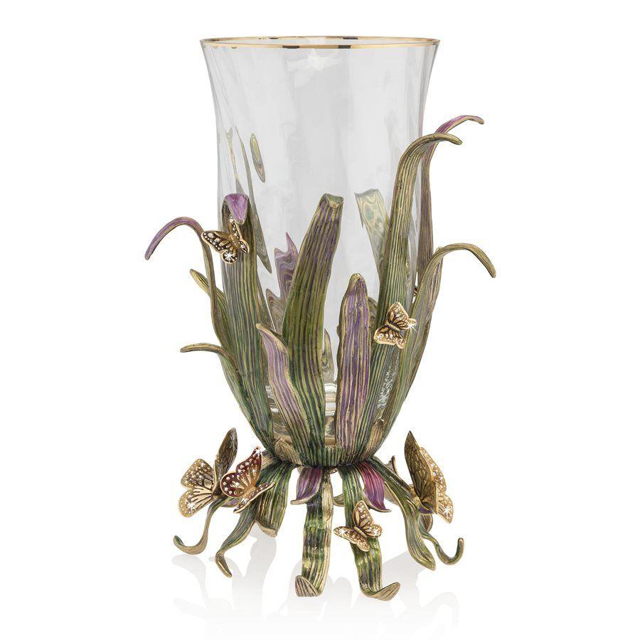Jay Strongwater Elva Butterfly and Leaf Vase SDH2517-290