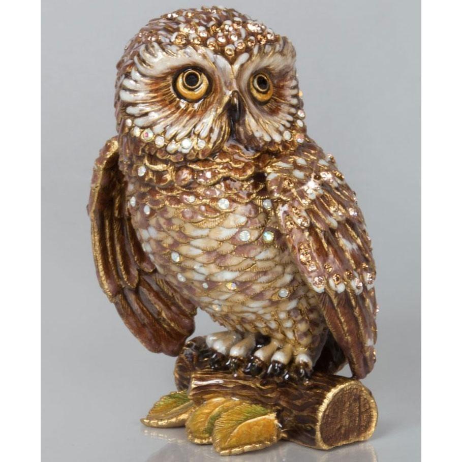 Jay Strongwater Hildy Owl Figurine SDH1833-280