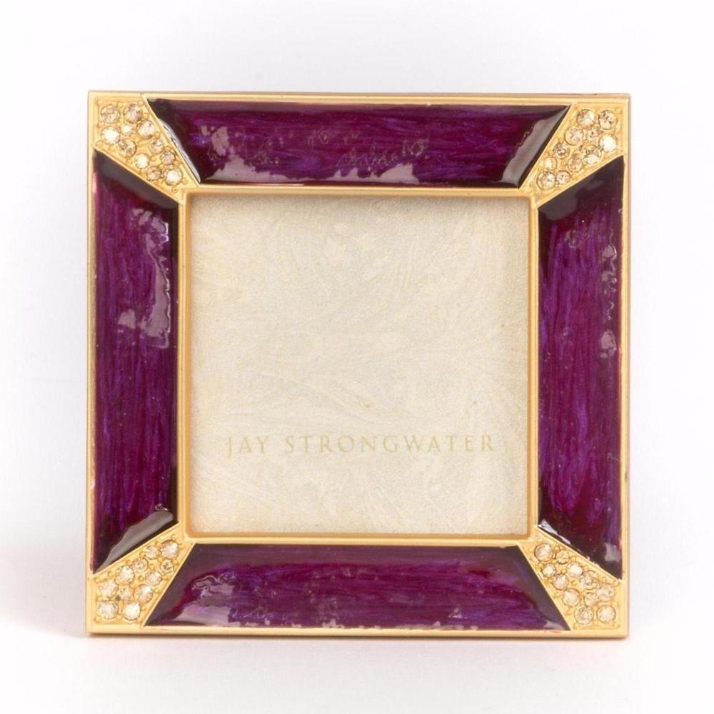 Jay Strongwater Leland Pave Corner 2" Square Frame Bouquet SPF5130-289