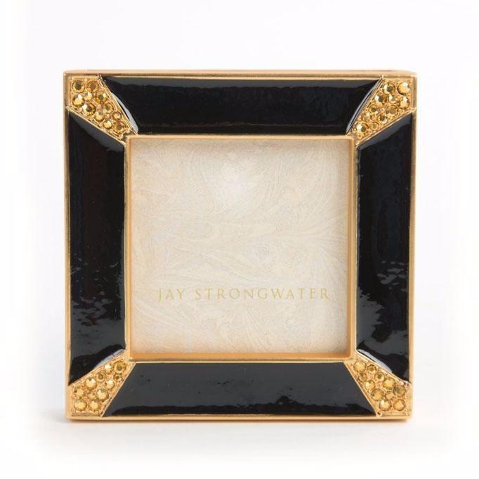 Jay Strongwater Leland Pave Corner Square Frame SPF5130-273