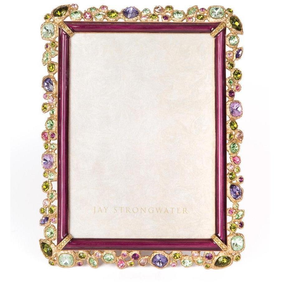 Jay Strongwater Leslie Bejeweled 5" x 7" Frame Bouquet SPF5844-289
