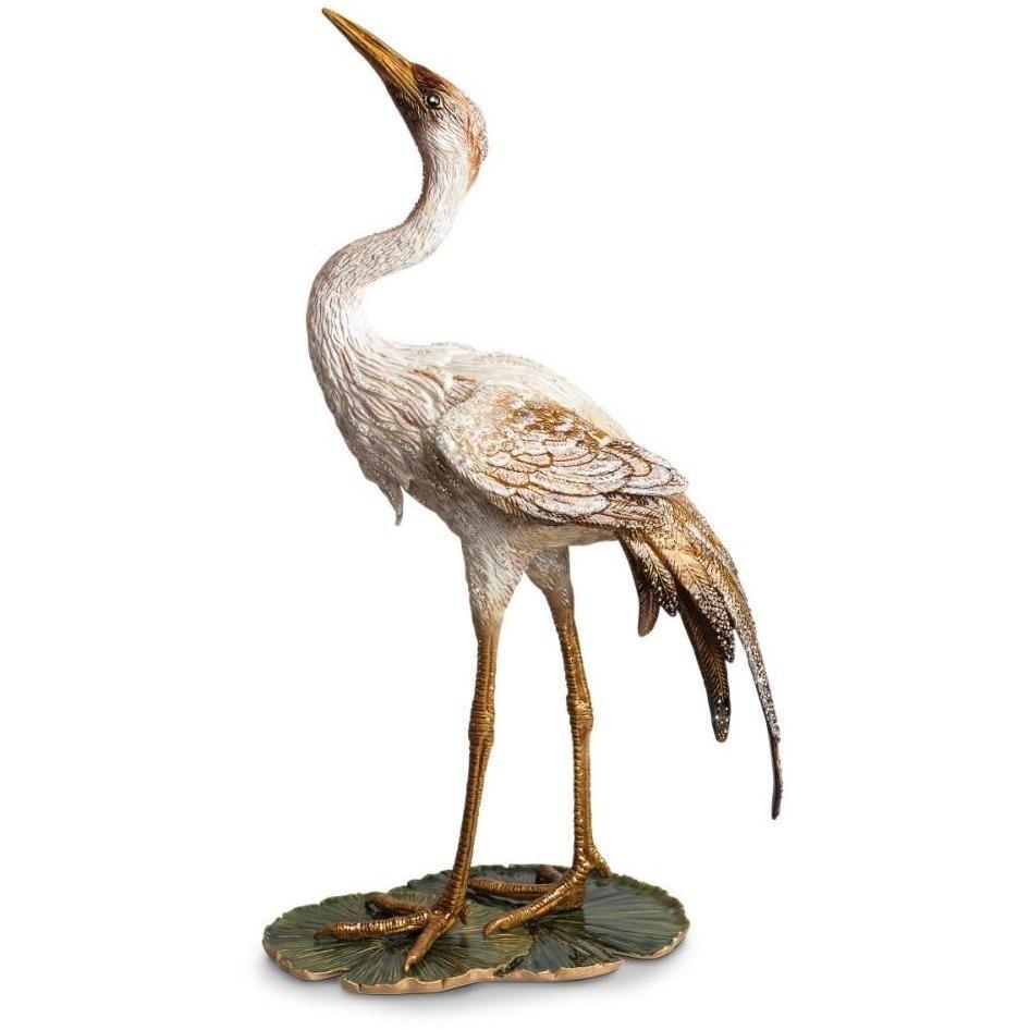 Jay Strongwater Nelson Crane on Lily Pad Figurine SDH1884-280