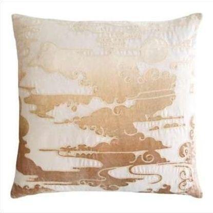 Kevin O'Brien Cloud Appliqued Linen Pillow CLP-NK