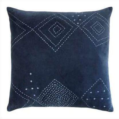 Kevin O'Brien Diamond Stitched Cotton Velvet Pillow DMCV-IND2