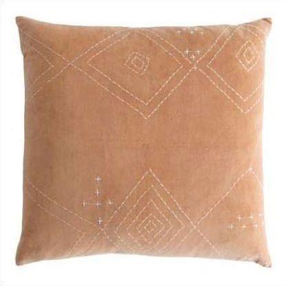 Kevin O'Brien Diamond Stitched Cotton Velvet Pillow DMCV-NK