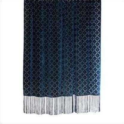 Kevin O'Brien Small Moroccan Velvet Throw Sheer With Fringe SMORTH-COB