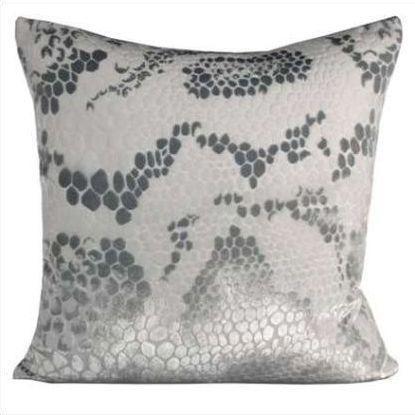 Snakeskin Velvet Lumbar Pillow by Kevin O'Brien (Silk Velvet