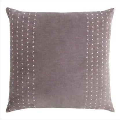 Kevin O'Brien Stripe Stitched Cotton Velvet Pillow STCV-ETH