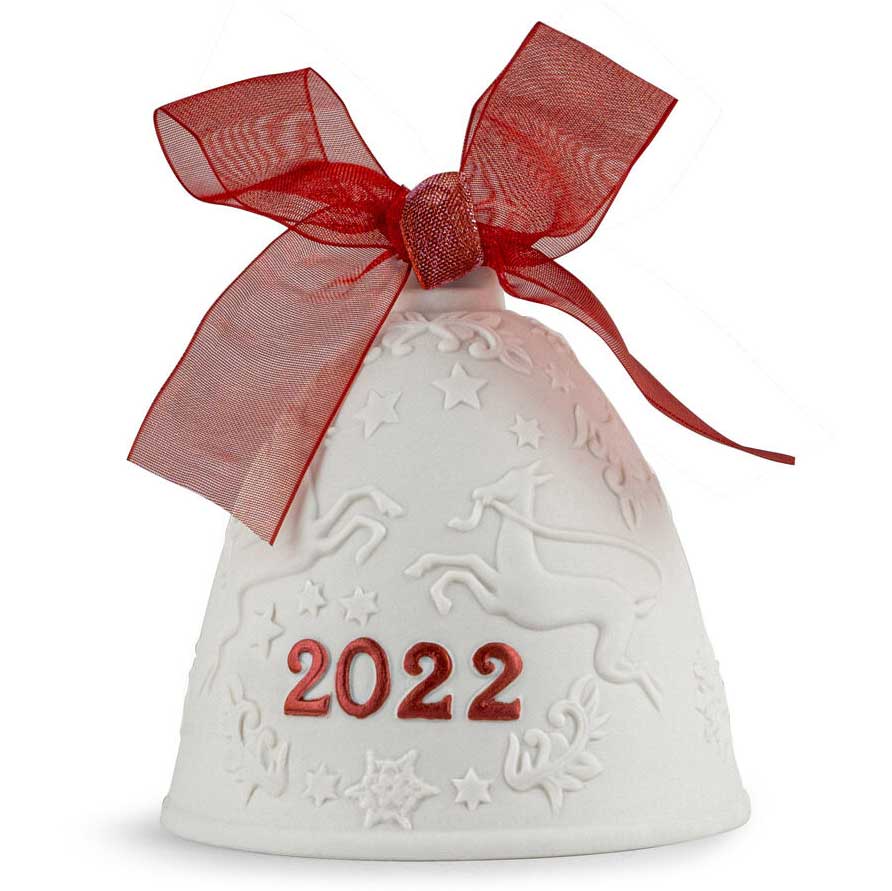Lladro 2022 Christmas Bell Re Deco Red 01018469