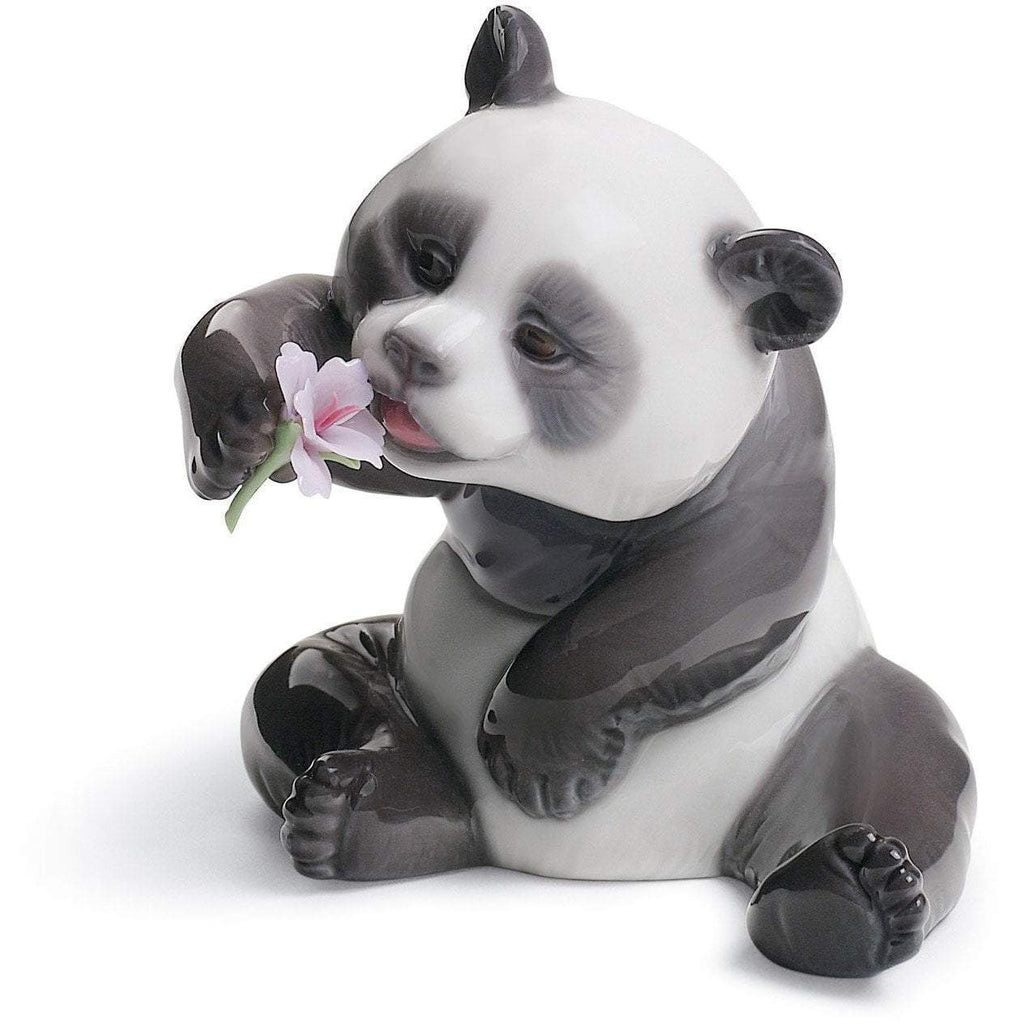 Lladro A Cheerful Panda Figurine 01008358