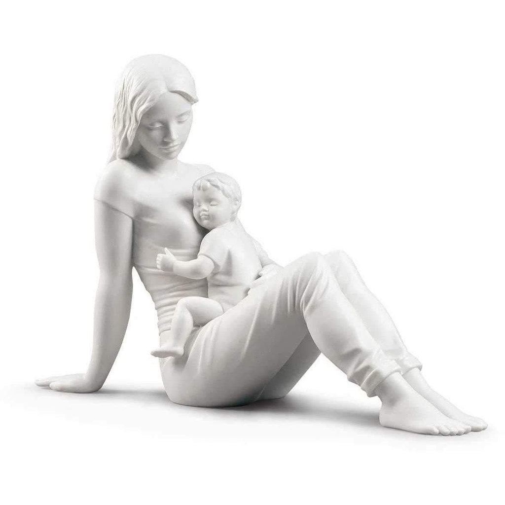 Lladro A Mother's Love Matte White Figurine 01009337