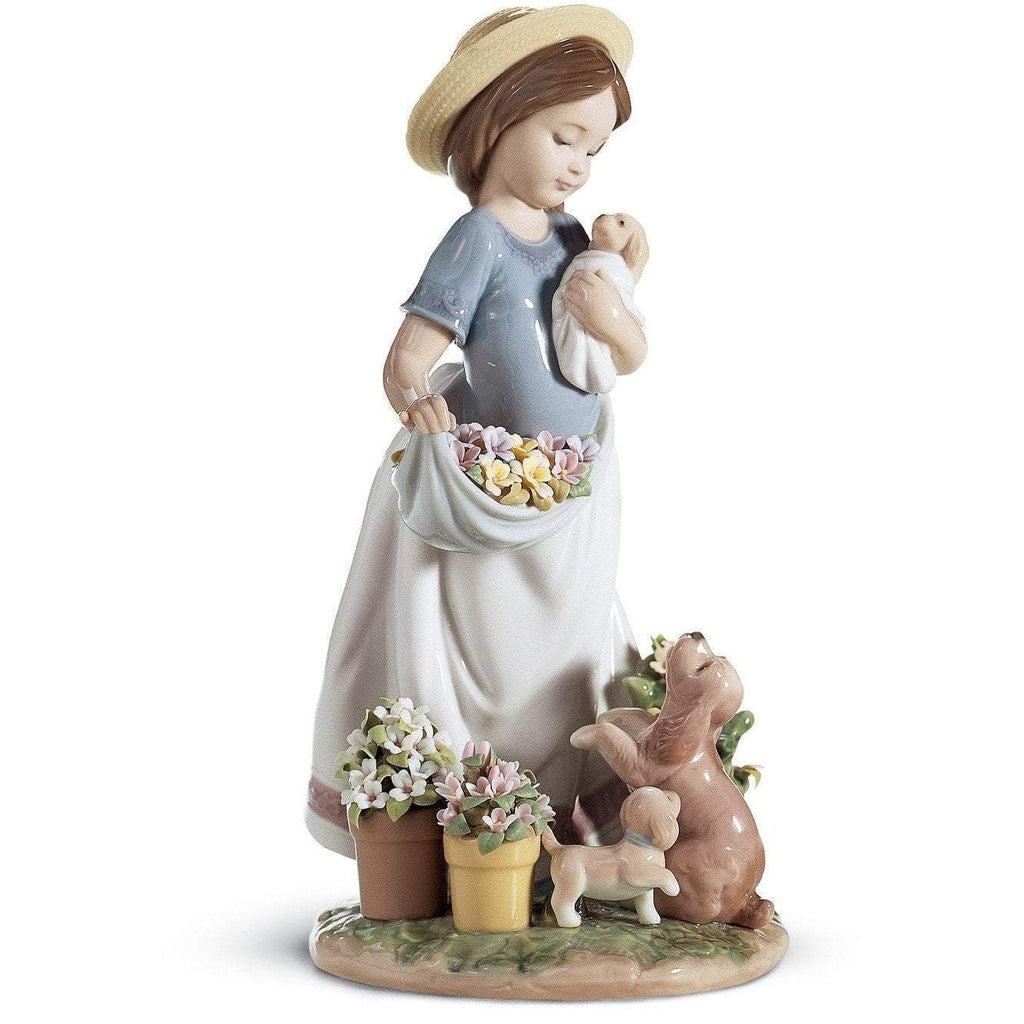 Lladro A Romp In The Garden Figurine 01006907