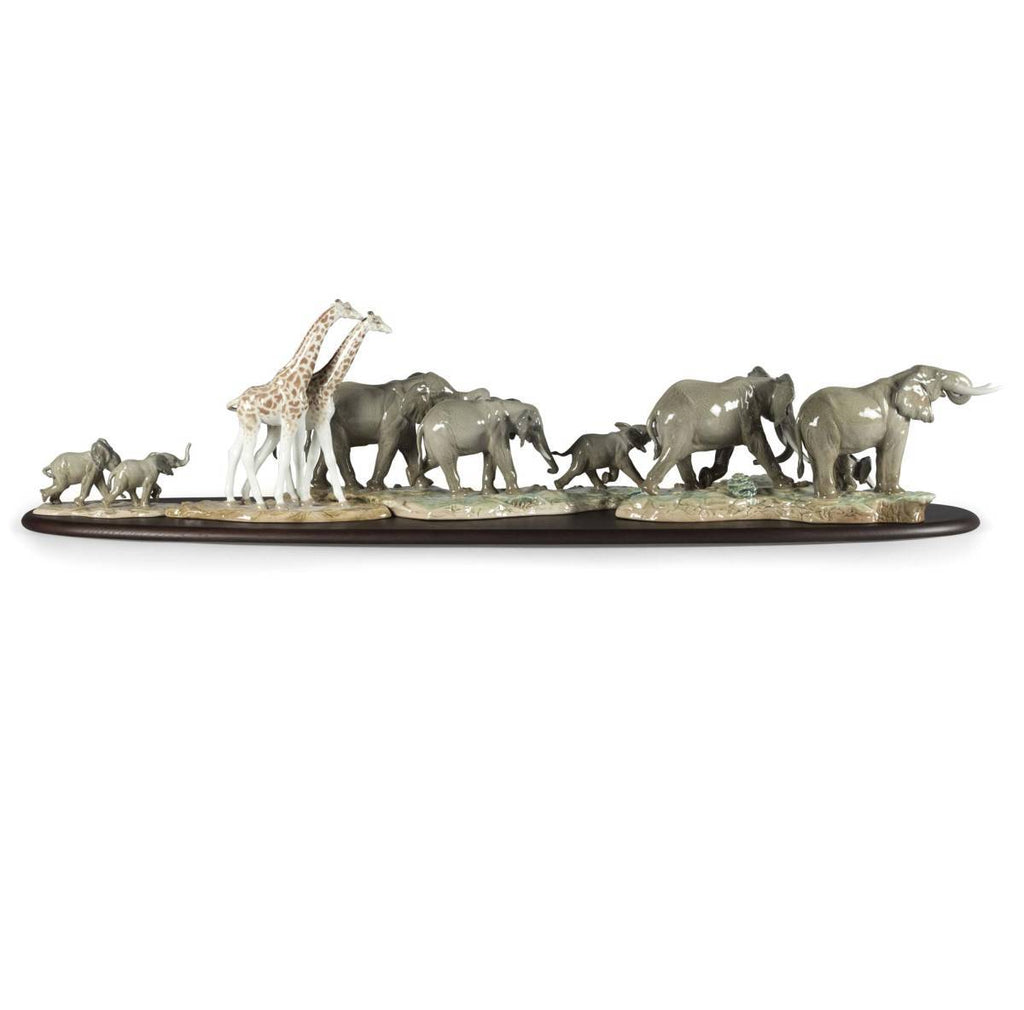 Lladro African Savannah Wild Animals Sculpture 01009394