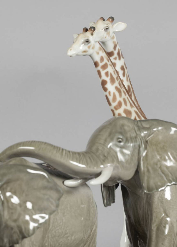 Lladro African Savannah Wild Animals Sculpture 01009394