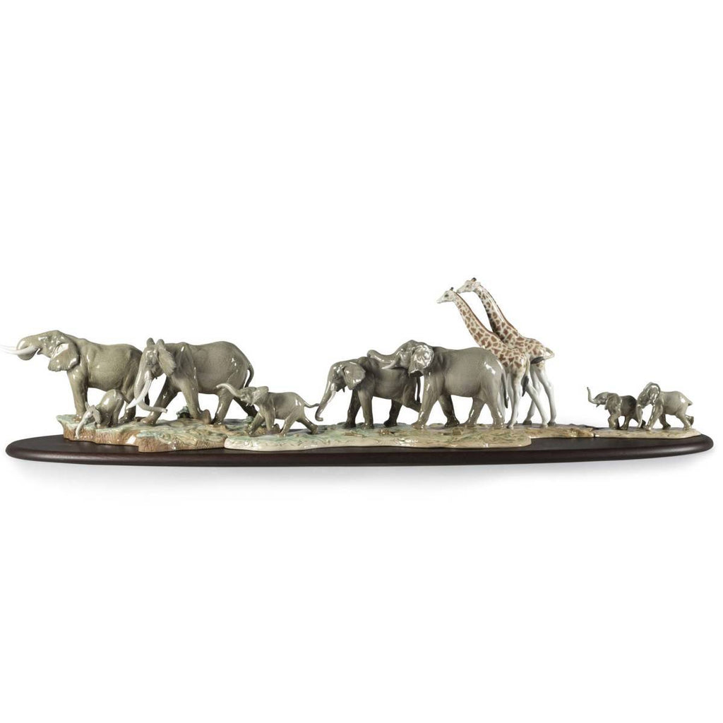 Lladro African Savannah Wild Animals Sculpture 01009394