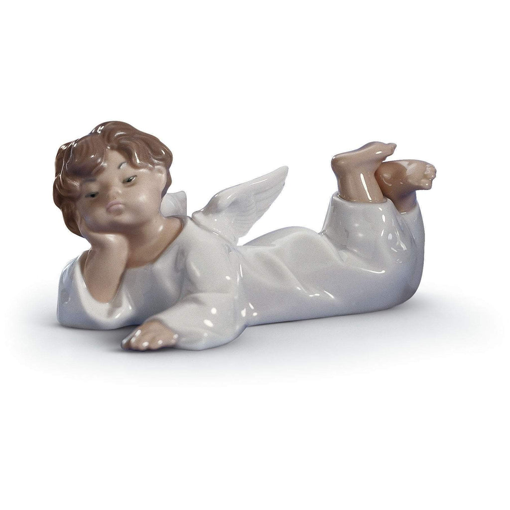 Lladro Angel Laying Down Figurine 01004541