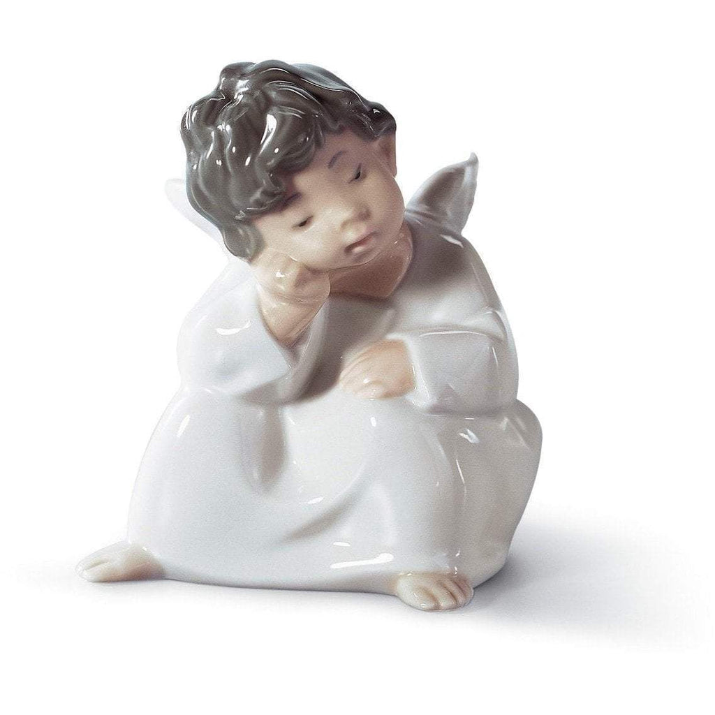 Lladro Angel Thinking Figurine 01004539