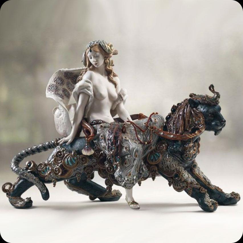 Lladro Bacchante On A Panther 01001949