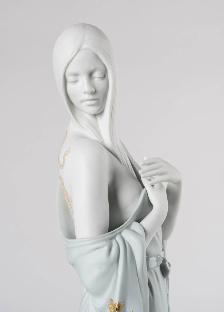 Lladro Beauty With Dragon Tattoo Figurine 01009411
