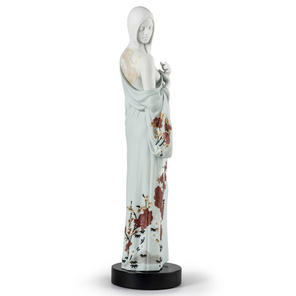 Lladro Beauty With Dragon Tattoo Figurine 01009411