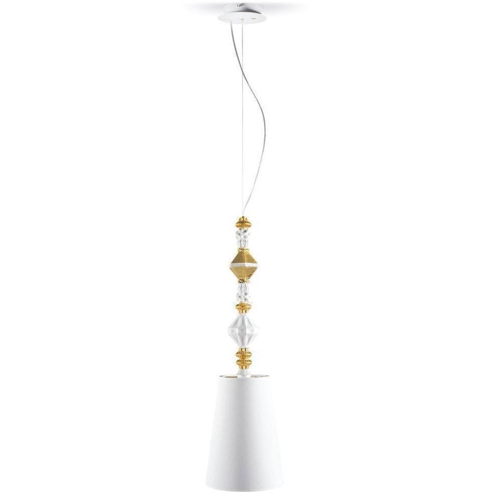 Lladro Belle De Nuit Pendant Lamp II Gold 01023452