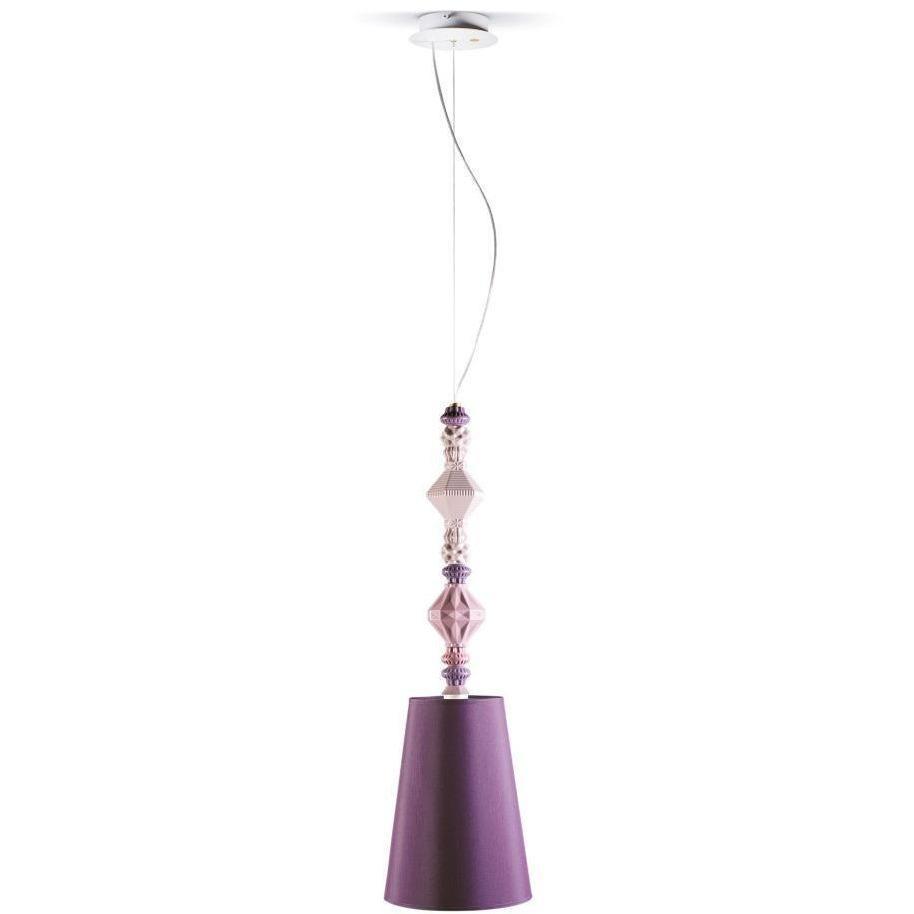 Lladro Belle De Nuit Pendant Lamp II Pink 01023418