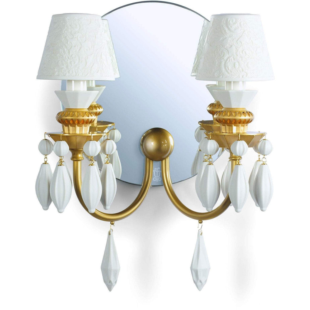 Lladro Belle De Nuit Wall Sconce Gold 01023318