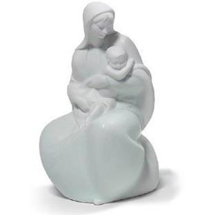 Lladro Blessed Mother with Jesus Figurine 01008587