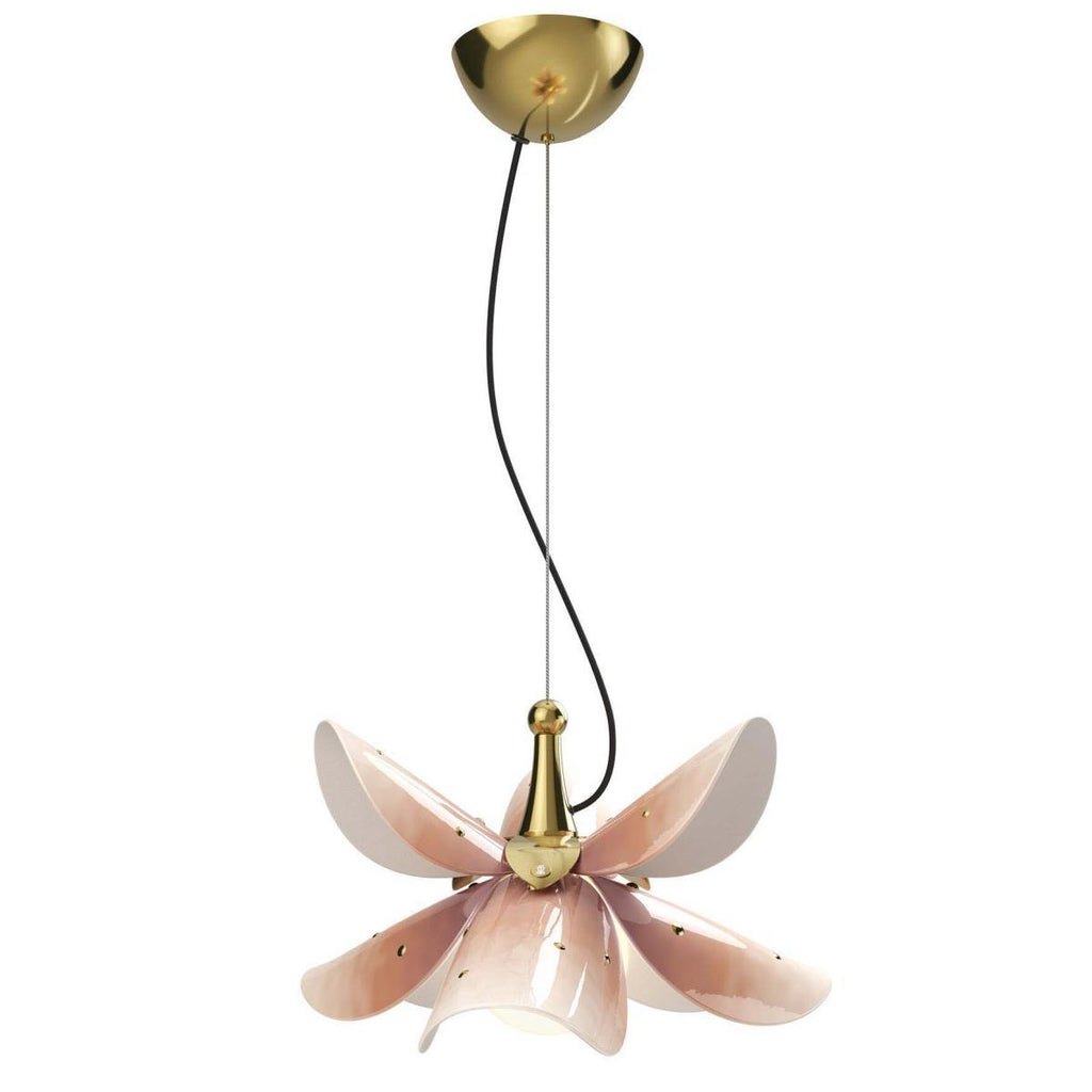 Lladro Blossom Hanging Lamp Pink Gold 01024116