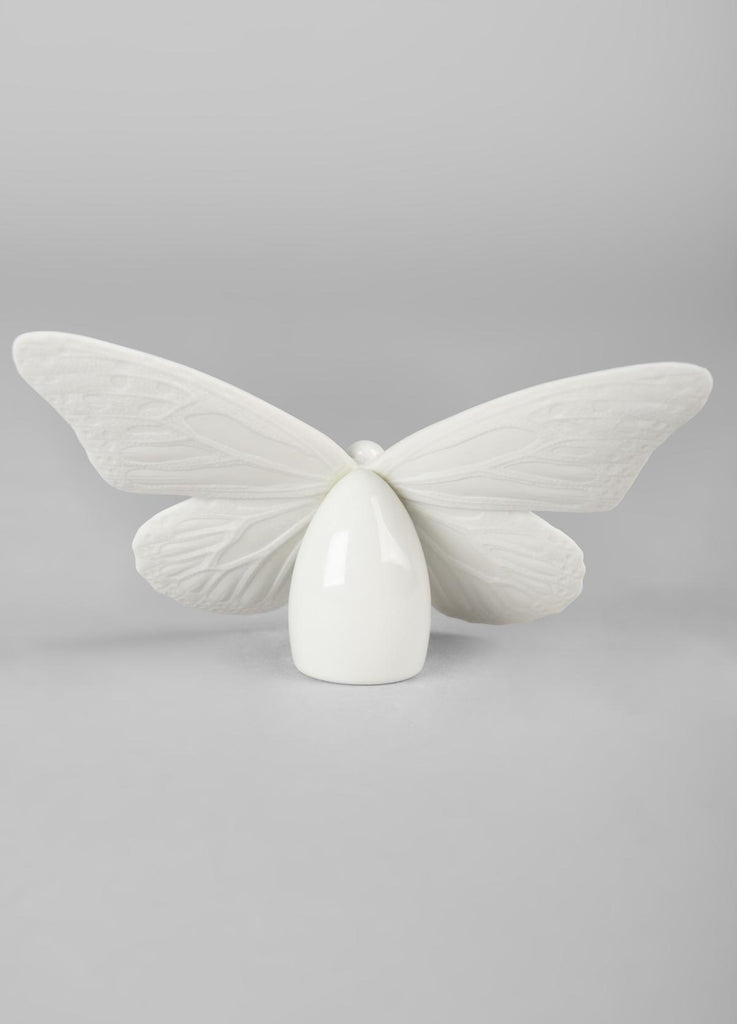 Lladro Butterfly White Gold Figurine 01009451