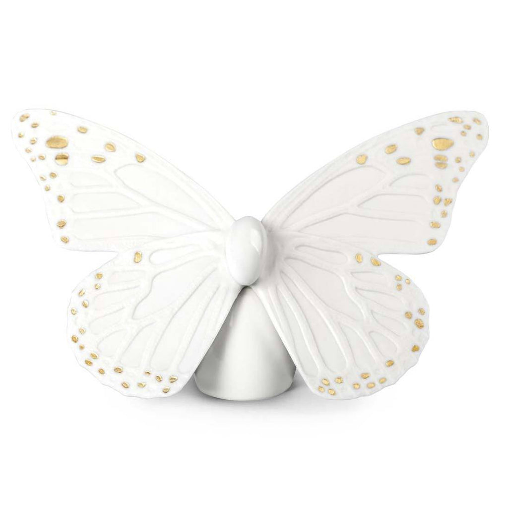 Lladro Butterfly White Gold Figurine 01009451