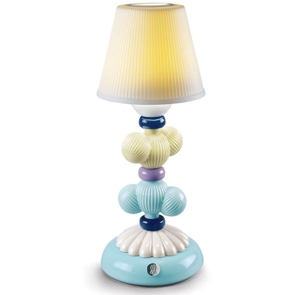 Lladro Cactus Firefly Lamp Yellow And Blue 01023767