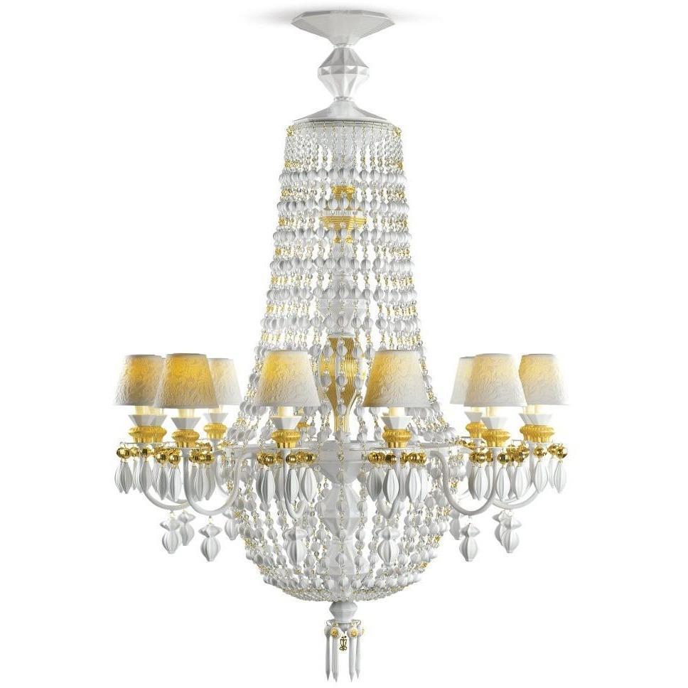 Lladro Chandelier Winter Palace 12 Lights Gold 01023504