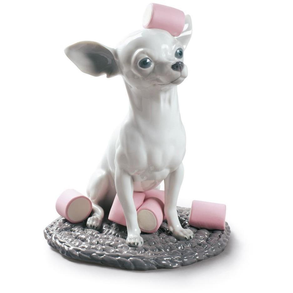 Lladro Chihuahua With Marshmallows Figurine 01009191