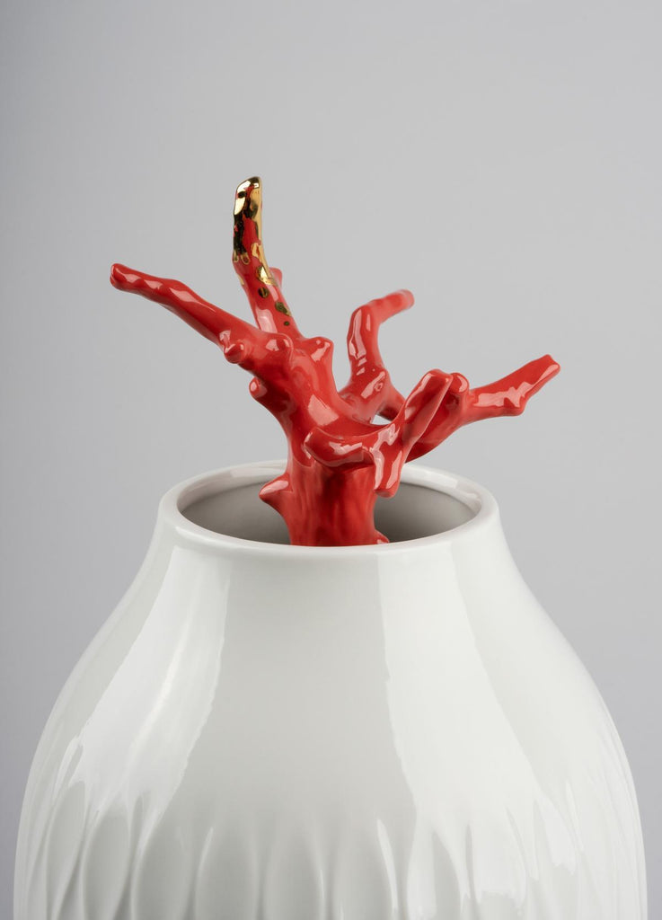Lladro Coral Vase 01009477