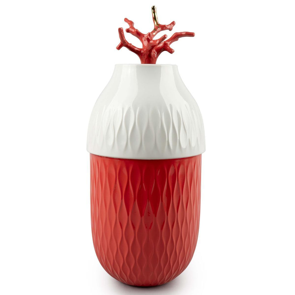 Lladro Coral Vase 01009477
