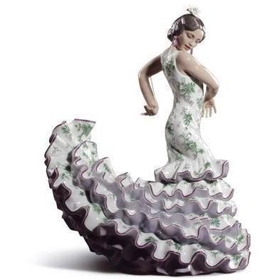 Lladro Flamenco Flair Green & Purple Figurine 01008766