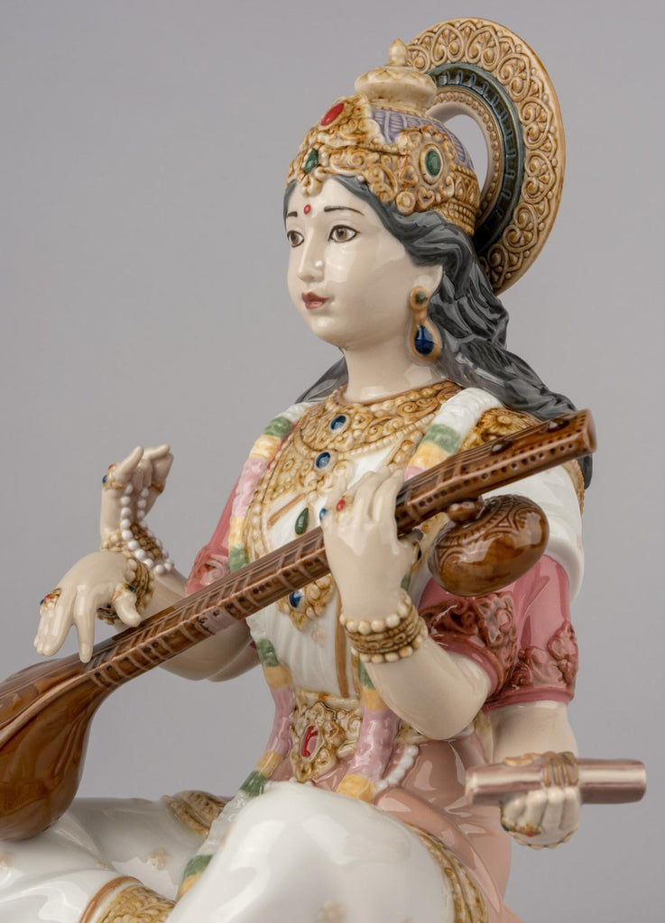 Lladro Goddess Saraswati Figurine 01009486