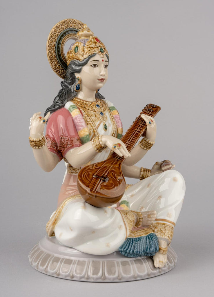 Lladro Goddess Saraswati Figurine 01009486
