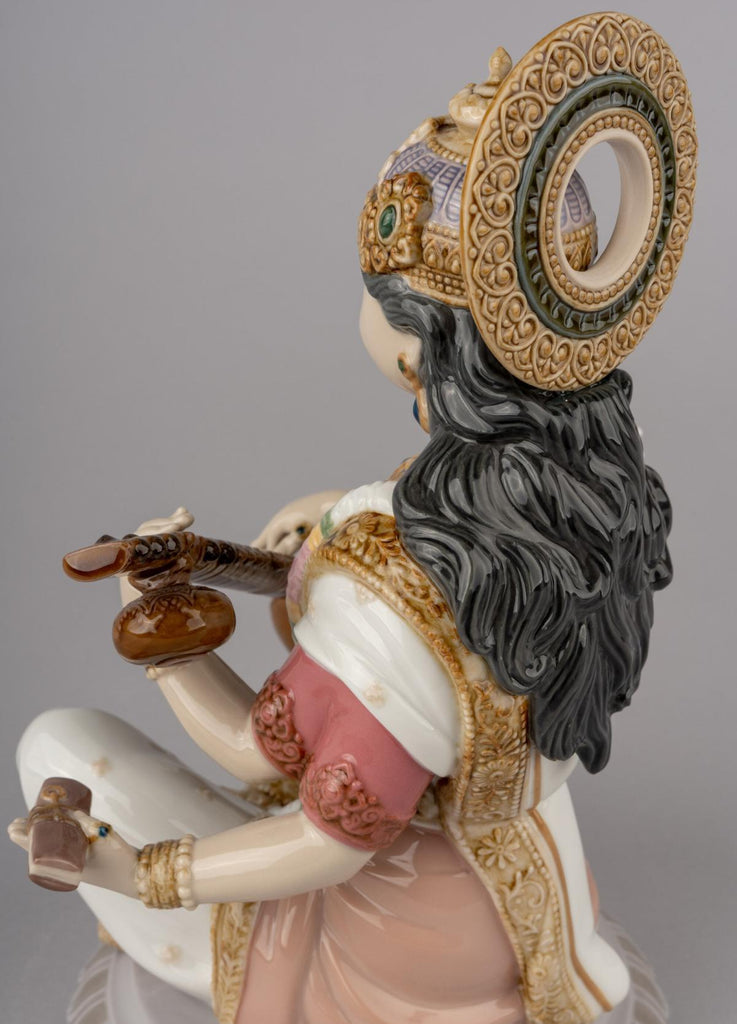 Lladro Goddess Saraswati Figurine 01009486