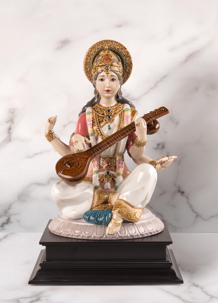 Lladro Goddess Saraswati Figurine 01009486