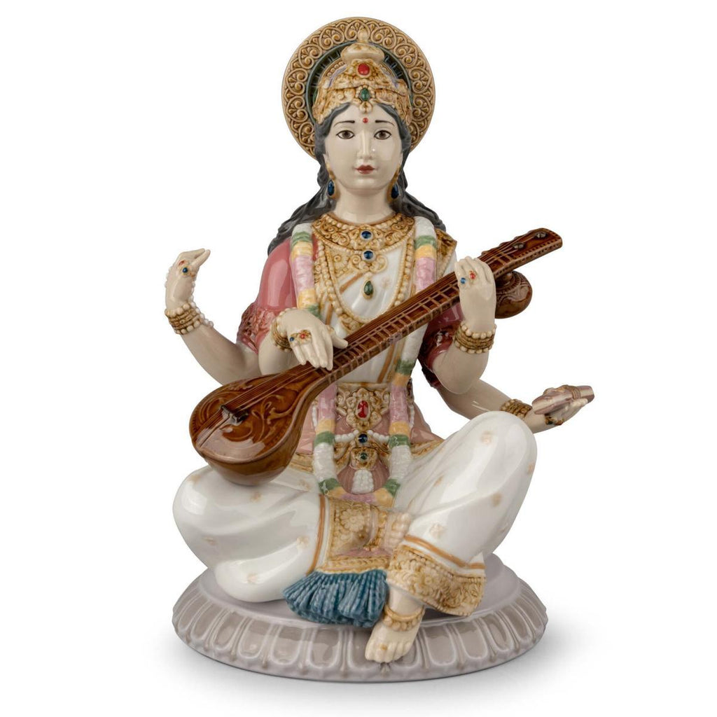 Lladro Goddess Saraswati Figurine 01009486