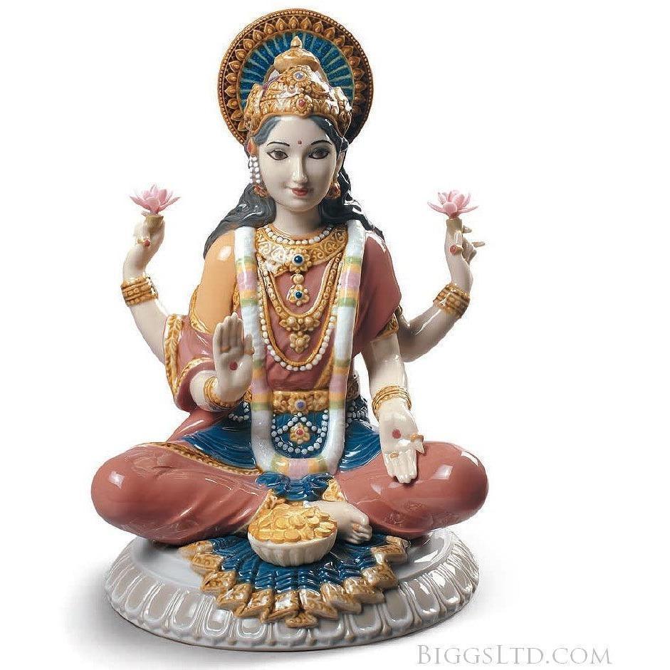 Lladro Goddess Sri Lakshmi Figurine 01009229