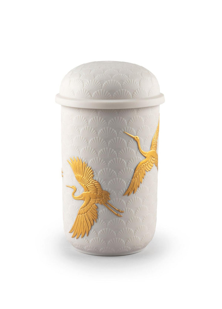 Lladro Golden Cranes Candle 01040213
