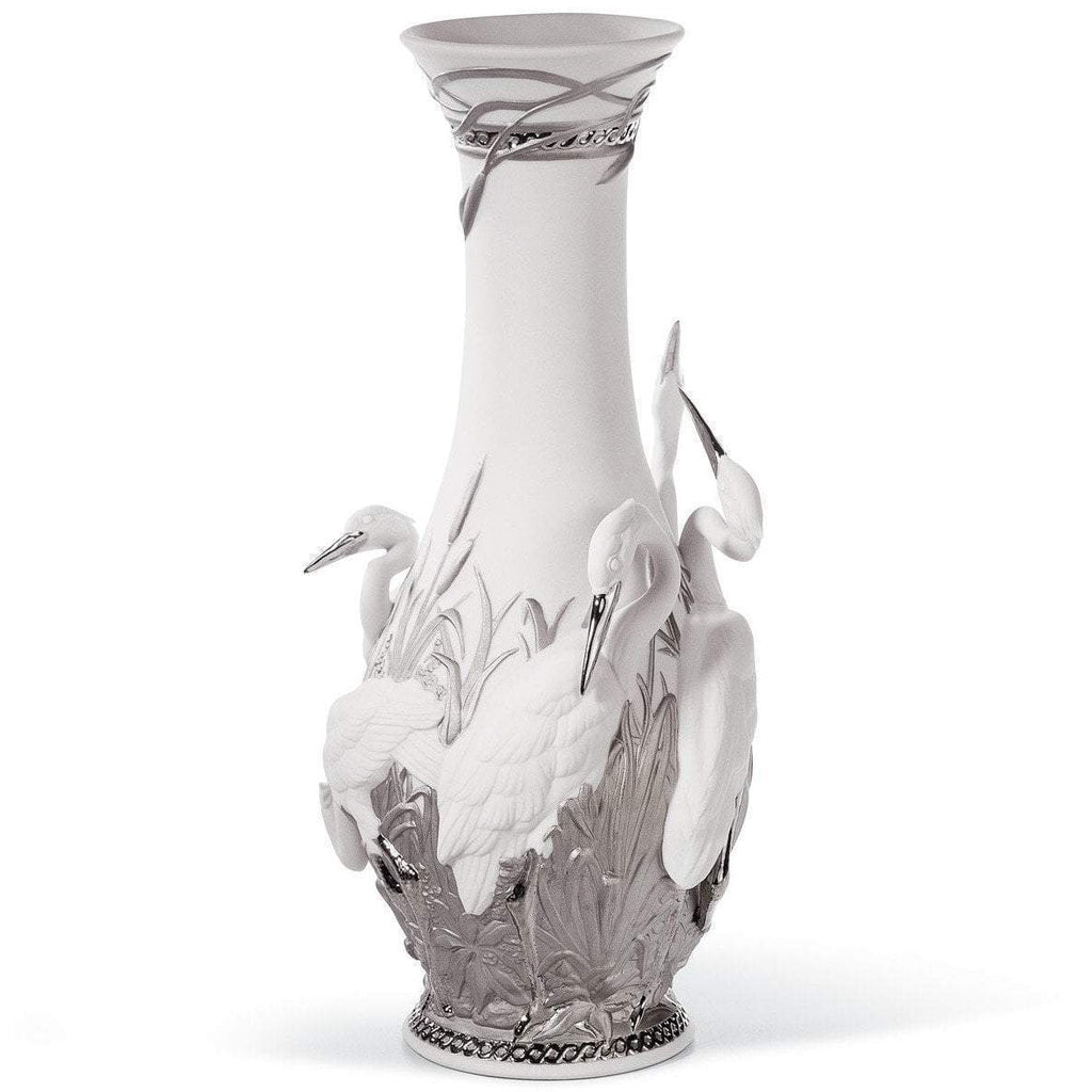Lladro Herons Realm Vase Re Deco Figurine 01007053