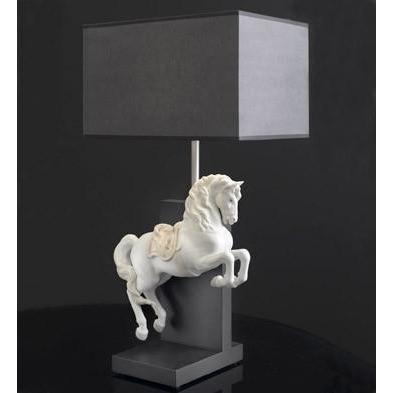Lladro Horse On Courbette Lamp 01023066